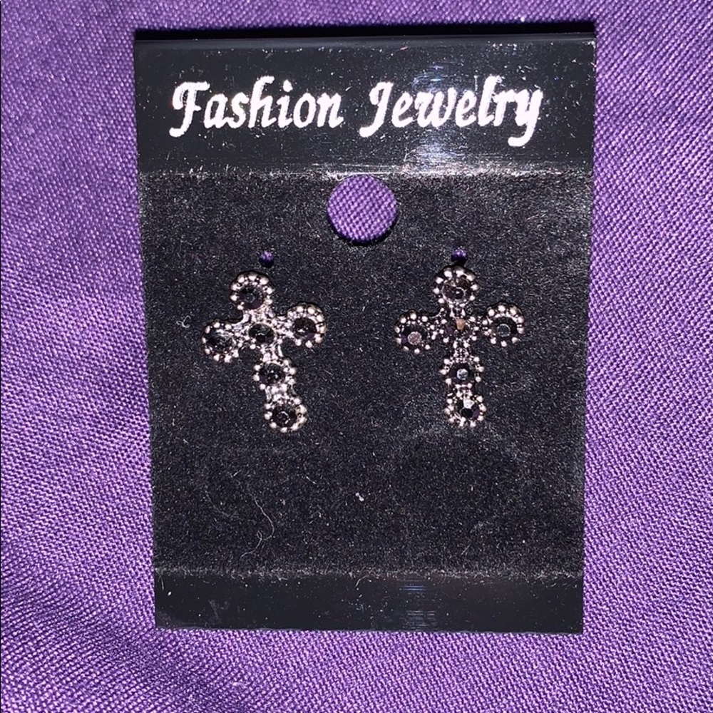 Steve Madden Cross Earrings